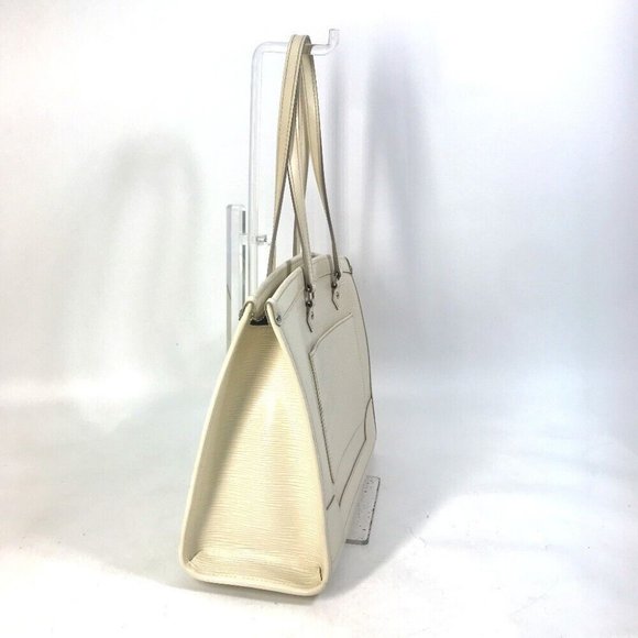 LOUIS VUITTON Epi Madeleine GM Tote Bag Shoulder Bag Epi Leather White - Picture 3 of 16